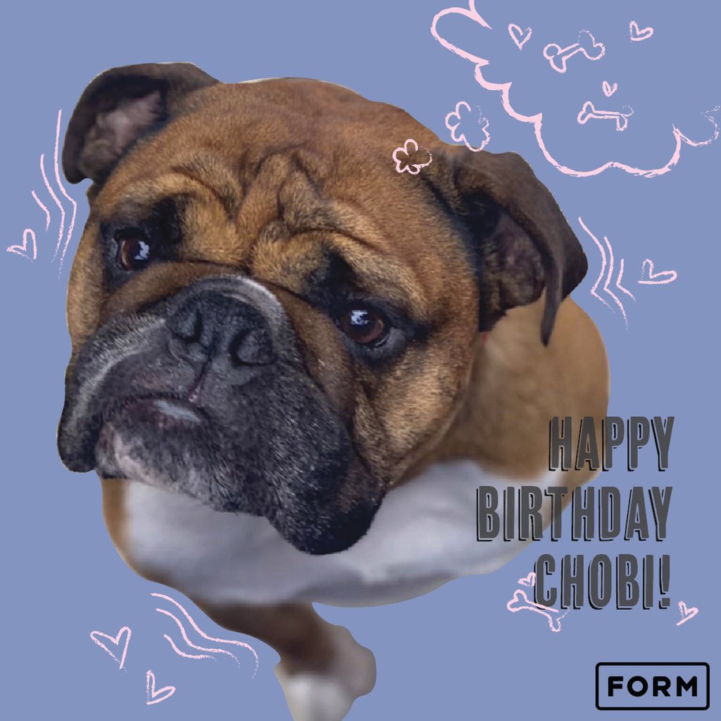HAPPY 5TH BIRTHDAY CHOBI!!!🤩🤩
Thank you for all the motivational kisses during our most intense plank holds and showing us the real prize at the end of our mega FORM class - a nap. We hope your day and year is as sweet as you!💖 #bestdoggo