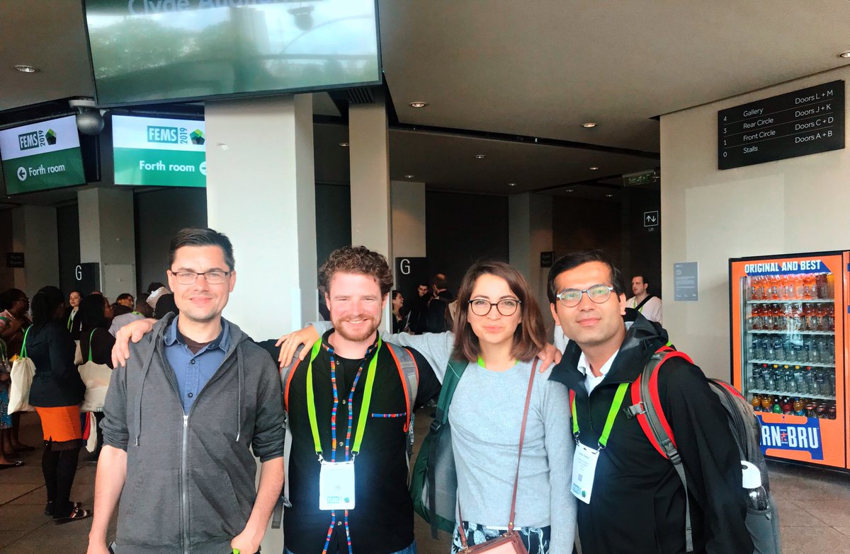 kt_microbes's tweet photo. Thank you #FEMS2019 it was amazing meeting you @val_deanda @microbiologyOA @Rambomics and many more awesome people. Hope to see you at other conferences in years to come. #binformaticians #environmentalmicrobiologists https://t.co/8V5aeDlyxK