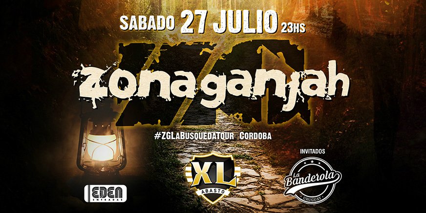 27/07 23hs <a href="/ZonaGanjah_/">Zona Ganjah Oficial</a> en <a href="/XLabasto/">XL Abasto</a> - bit.ly/2QsMN2A