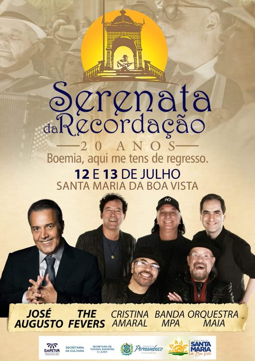 thefeversbrasil's tweet photo. Alô amigos de Pernambuco estaremos com nosso Show, sexta, 12/7 em Santa Maria da Boa Vista, vem você também !! The Fevers https://t.co/XTHkES3dKL
