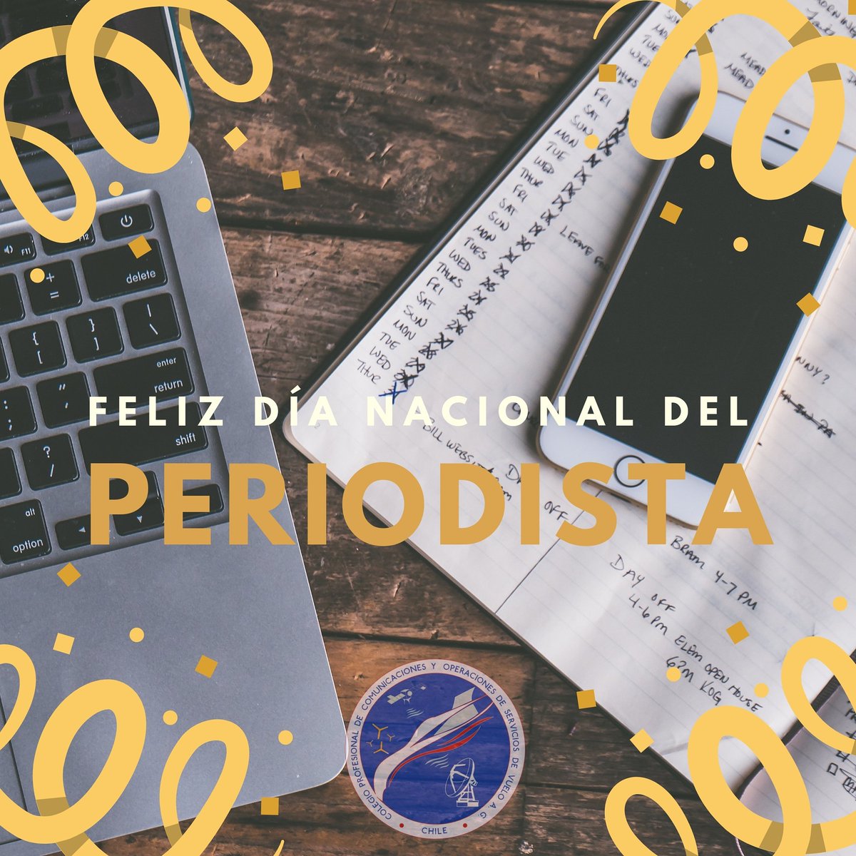 TSVChile's tweet photo. Hoy queremos enviar un afectuoso saludo a todos los periodistas y en especial a los que se desempeñan en @DGACChile.
Muchas gracias por el cariño y pasión con el que desempeñan sus labores día a día en la aeronáutica nacional 🛩️
FELIZ DÍA NACIONAL DEL PERIODISTA!
 #periodismo https://t.co/DC2CgGiM2d