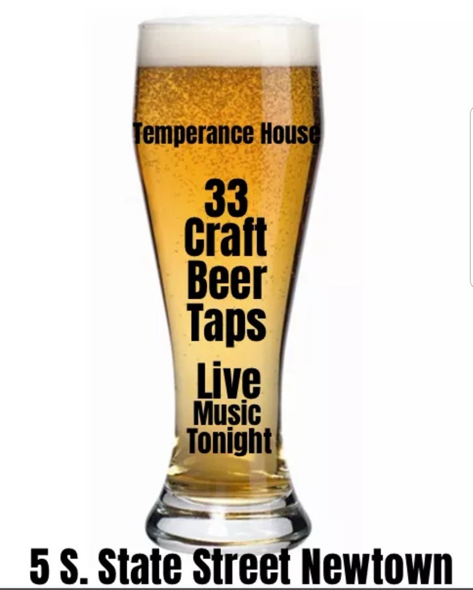 New Menu, 33 draft beers on tap, extensive wine list, and live music, all here in #Newtown at the #Temperance House!  See our website for specials and events.
#foodie #beer #livemusic