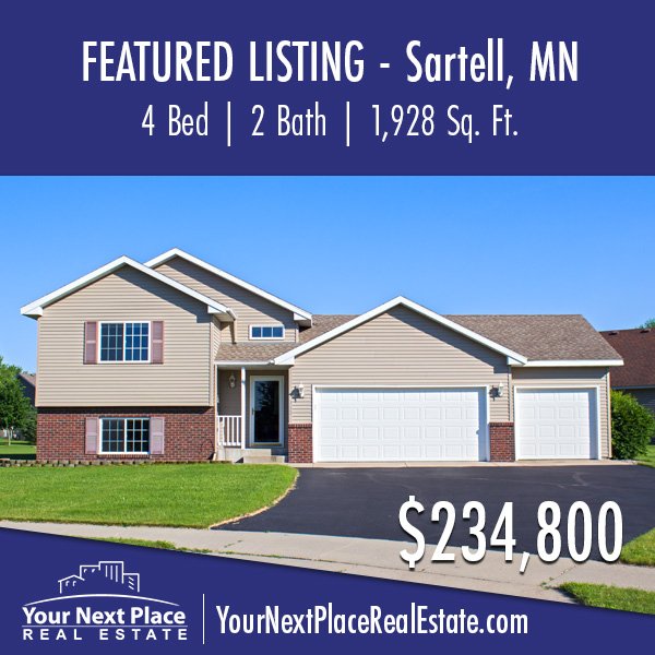 YNPRealEstate's tweet photo. π£ Featured Listing! 312 10th Avenue North in Sartell, MN 56377 - $234,800
πΈ For photos and property information:
https://t.co/gV2x64Bjjk
#YNPRE #sartellmn https://t.co/NPlJgiOyzl