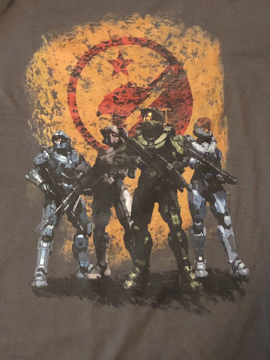 BrendanLorLowry's tweet photo. New #Halo shirts arrived today! How fitting for them to show up during #BlueTeamWeek
Canโt wait to rock these bad boys (and girls) around @HaloOutpost in Chicago! ๐ https://t.co/jHp2iePlkQ
