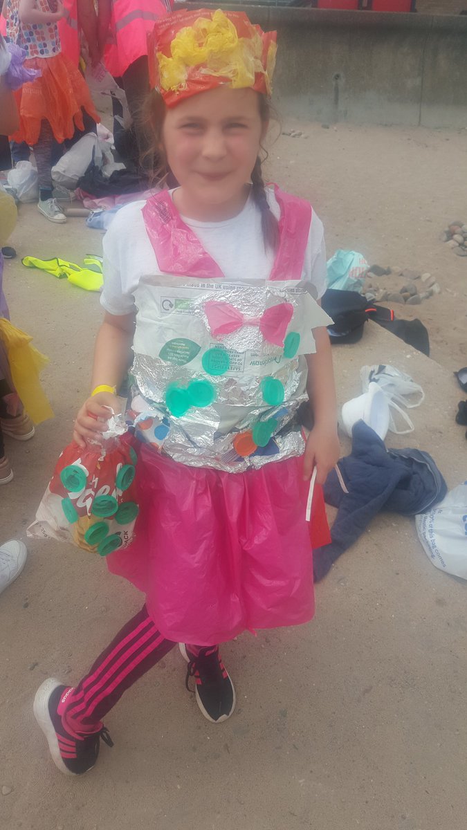 stmaryqueenofm's tweet photo. Our runway models certainly looked the part in their plastic outfits! This is part of our work on the Sustainable Development Goals as we promote responsible consumption and protecting our environment 🌍👍 https://t.co/NLA6eU15cg