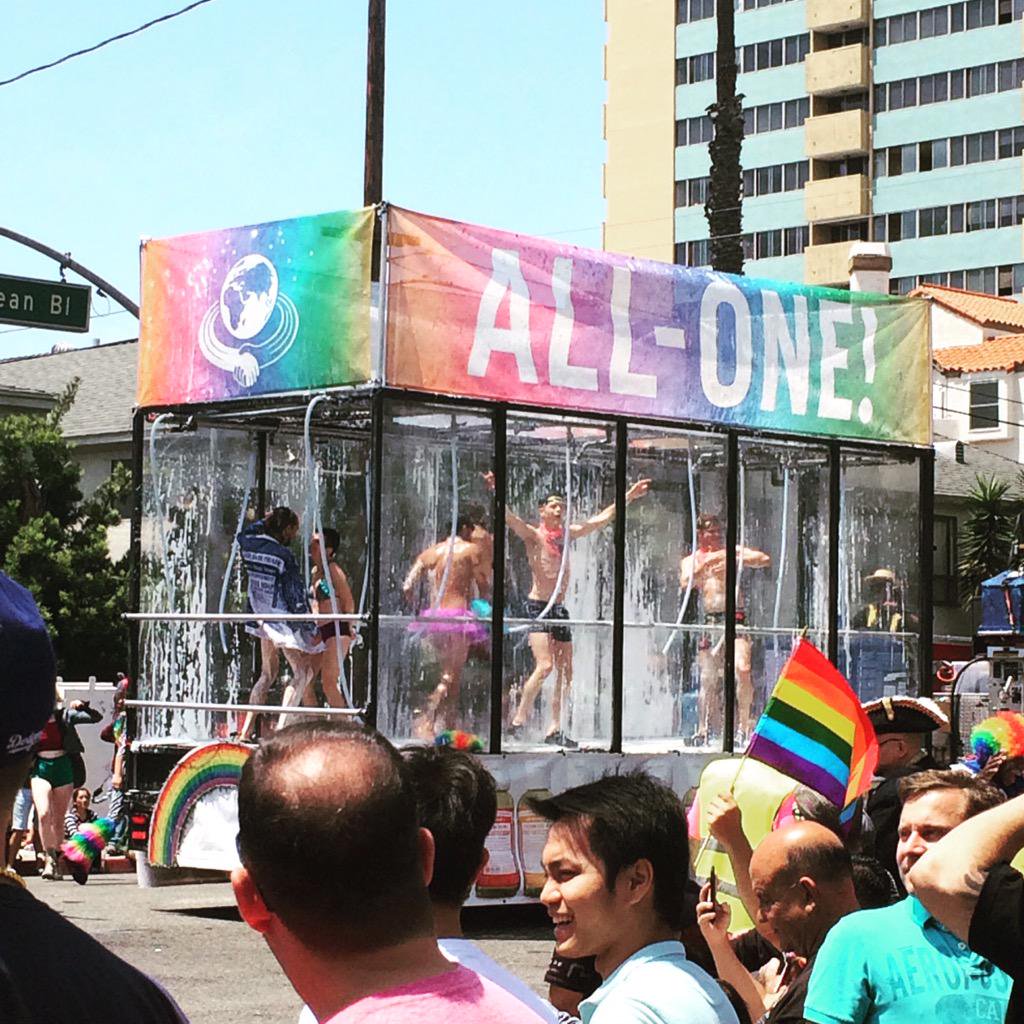 DrBronner's tweet photo. #HappyPride our #magicfoam team is preparing for #SDPride #parade this Saturday! Parade steps off at 10AM. Come support Love & Unity! We are all Brother & Sisters! ALL-ONE! @sdpride #drbronners #loveislove https://t.co/YG5qSi65Sb