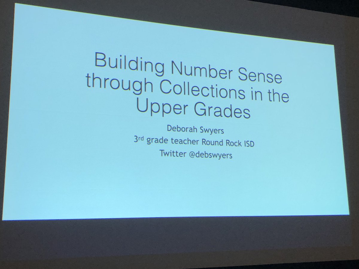 Excited to prevent about counting collections in the upper grades at CAMT! @ElsaEngRRISD <a href="/EMathRRISD/">RRISD Elem Math</a> #CAMT19