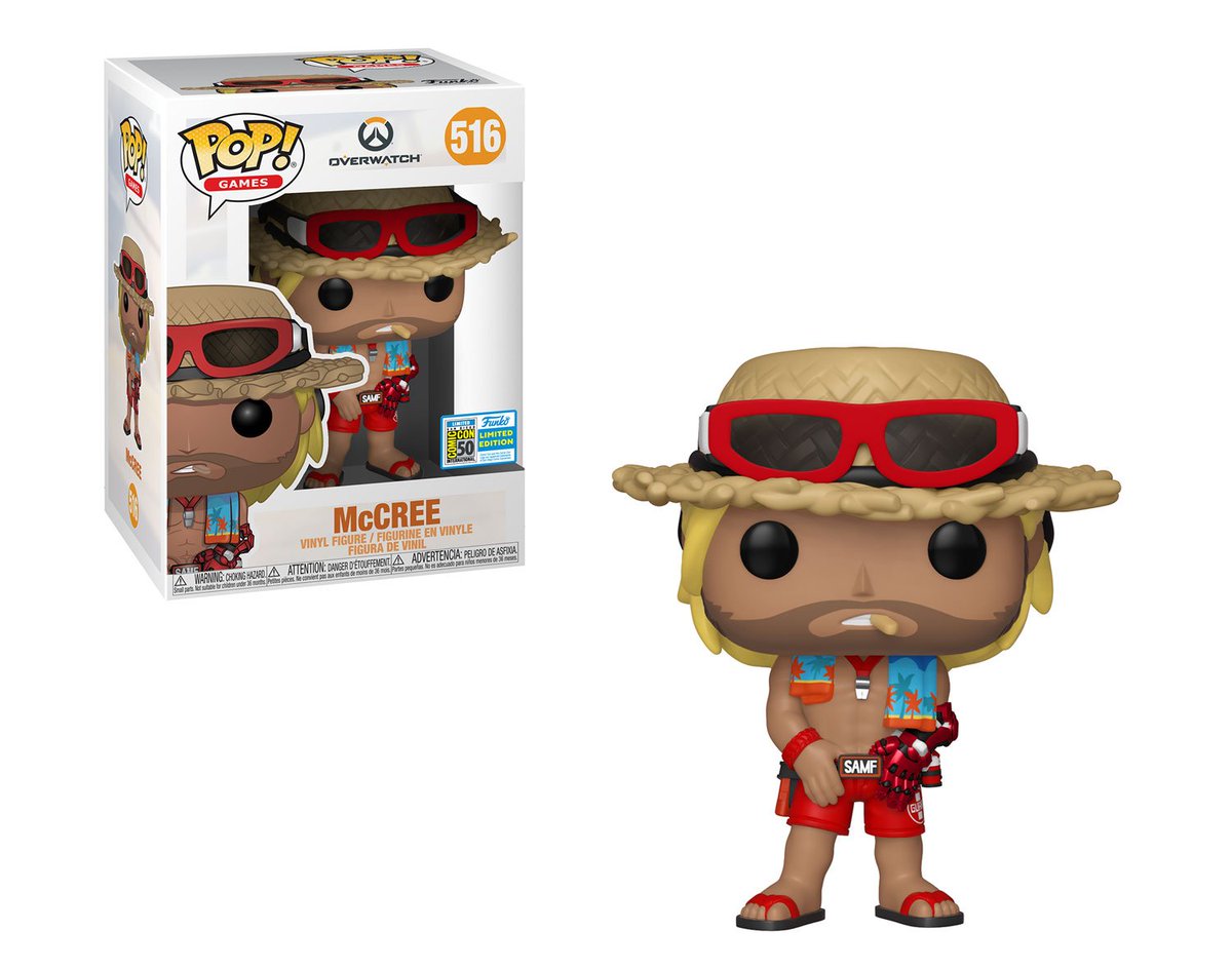 Funko's tweet photo. RT &amp; follow @funko for a chance to WIN a #SDCC2019 exclusive McCree Pop!
#FunkoSDCC #SDCC50 #Overwatch https://t.co/NwfGN5LM4E