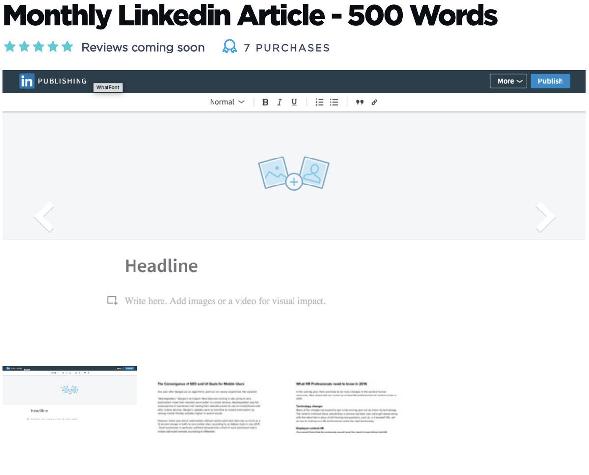 luovita's tweet photo. Monthly Linkedin Article - 500 Words Pro Services #blogging #bloggingsuccess #buildhomebusiness #business #BusinessSkills #Creativity #Determination #digitalmarketing #digitalnomad #DisciplineinLife #EffectiveTools #entrepreneur #Entrepreneurs #Entreprene https://t.co/rVc0uohF6u https://t.co/VR6vI52wiZ