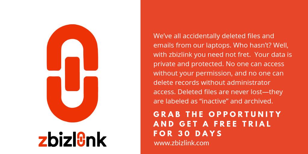 zbizlink's tweet image. zbizlink.com/proposal-manag… - With Zbizlink no one can access files without your permission, and no one can delete records without administrator access. #NeverDelete #ProposalManagementTool #ProposalSoftwareTool