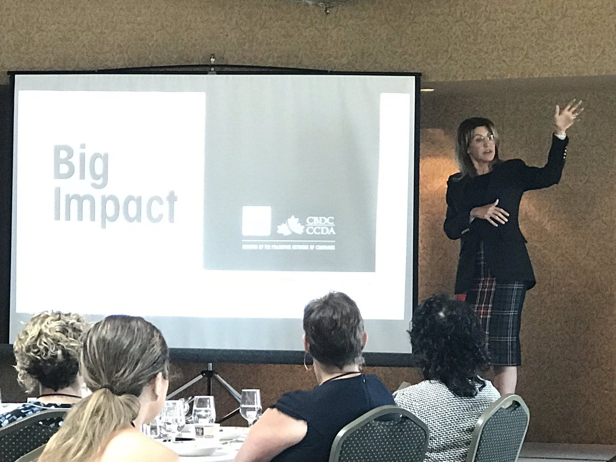 Being inspired by <a href="/BarbStegemann/">Barb Stegemann</a> in her <a href="/WXN/">WXN</a> Big Impact talk today in Halifax — challenging us to turn the negative into a reason to celebrate #the7virtues #womeninbiz #womenintrade #cdnbiz #SMEs