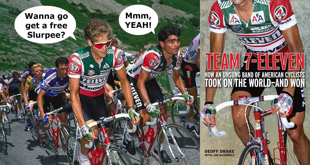 BikeRoar's tweet photo. In 1980, there were exactly four professional #bike racers in America. 6 years later, an American #cycling #team would wear the coveted yellow jersey of the #TourdeFrance...
MORE β https://t.co/fVexoi9Wf5
#7ElevenDay #slurplife #cyclinglife #bikelife #bicycle #book #velopress https://t.co/eh705rxxZT
