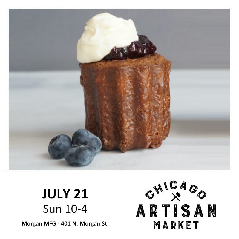 Have you tried a canelé? DO NOT miss this iconic French pastry from Recette Chicago when you visit the Chicago Artisan Market on Sun, July 21st.
• TIX: ow.ly/r4at50uYIZB

* Use Coupon Code: CAM19 at checkout for special tix pricing. *