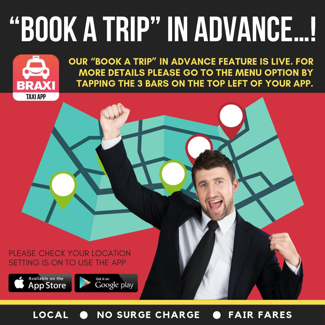 BraxiApp's tweet image. Our New Book a Trip feature is going from Strength to Strength...! 

Our drivers pay the lowest Commission!

BRAXI
The BRistol tAXI App
Local•NO Surge Charge•Fair Fares