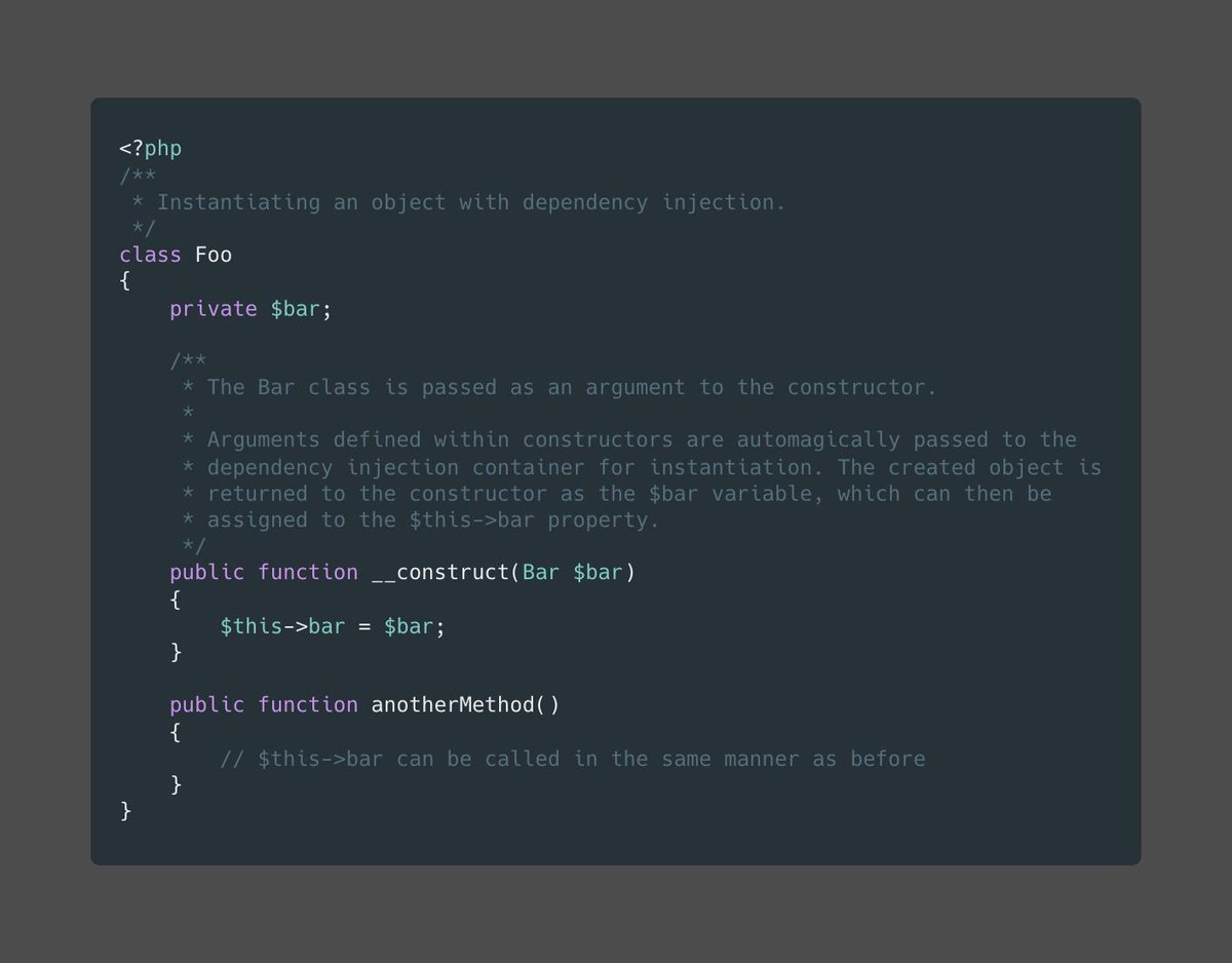 mdotacademy's tweet image. #mNote: Creating Objects with Dependency Injection #php #php5