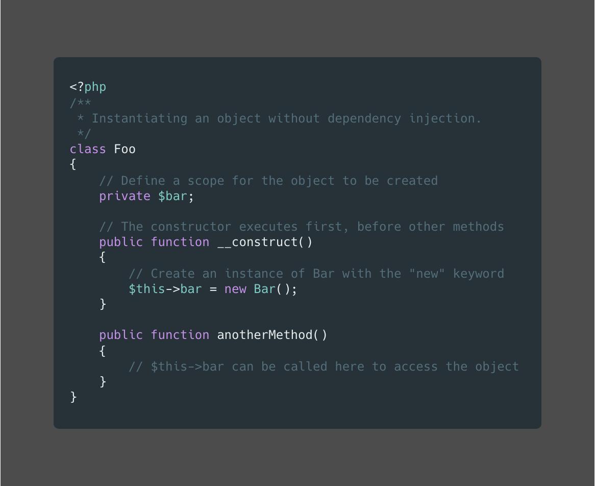 mdotacademy's tweet image. #mNote: Creating Objects with Dependency Injection #php #php5