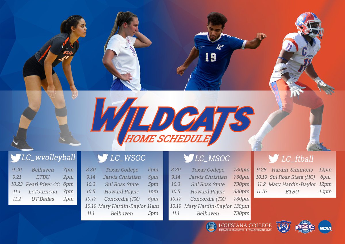 Make plans to be at ALL of our homes game this season! #LCMS