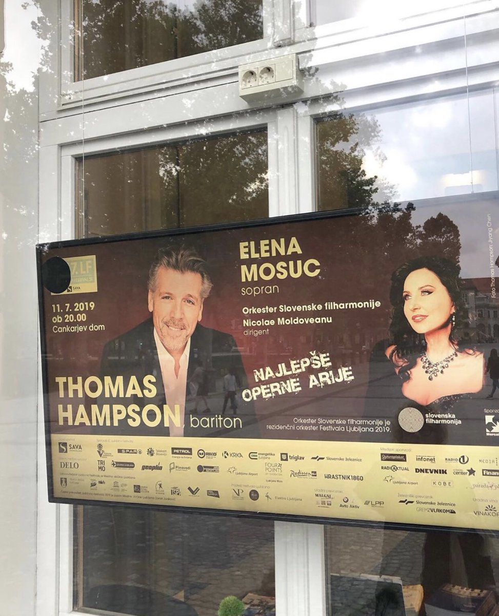thomashampson's tweet photo. Loving Slovenia!!! #Ljubljana is beautiful and Mahler’s footprints are all over the city. ❤️ Looking forward to tonight’s opera gala with my great colleague #ElenaMosuc at @FLjubljana! 🎶 https://t.co/wjueDKjMjQ