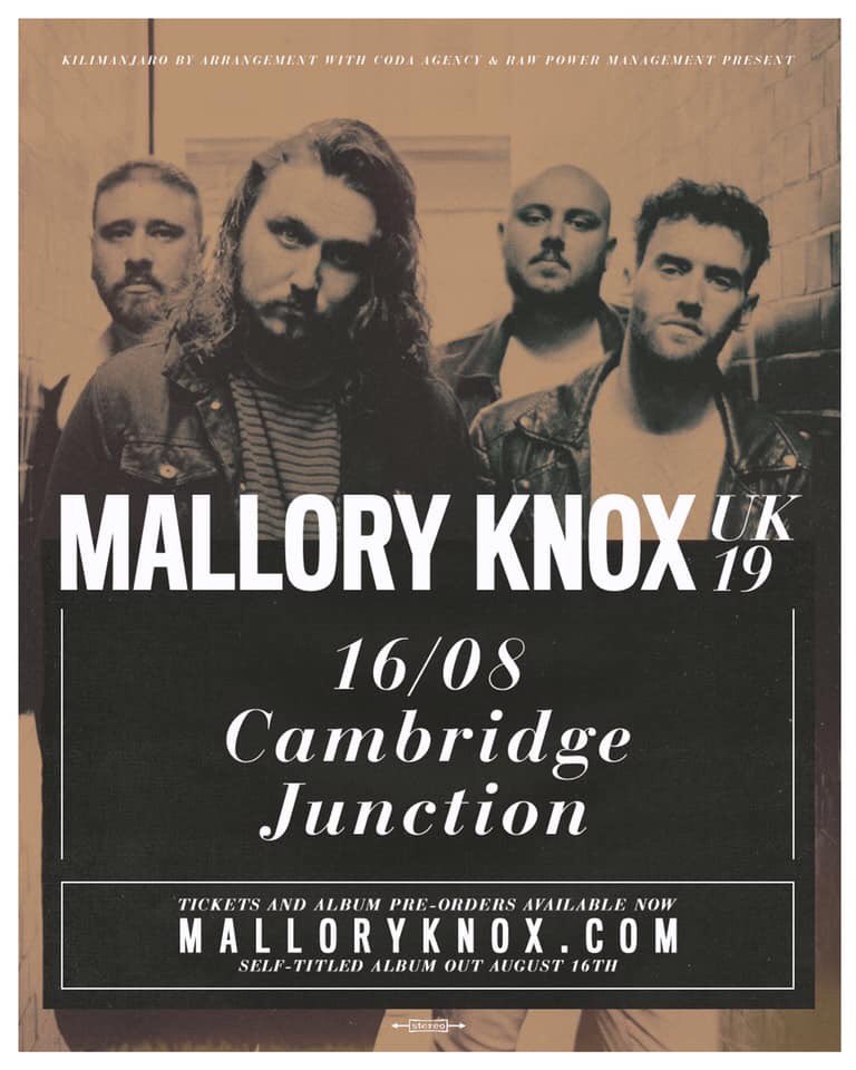 Delighted to be supporting <a href="/MalloryKnoxband/">Mallory Knox</a> next month in Cambridge. Tickets are available here! 👇👇👇

junction.co.uk/mallory-knox
