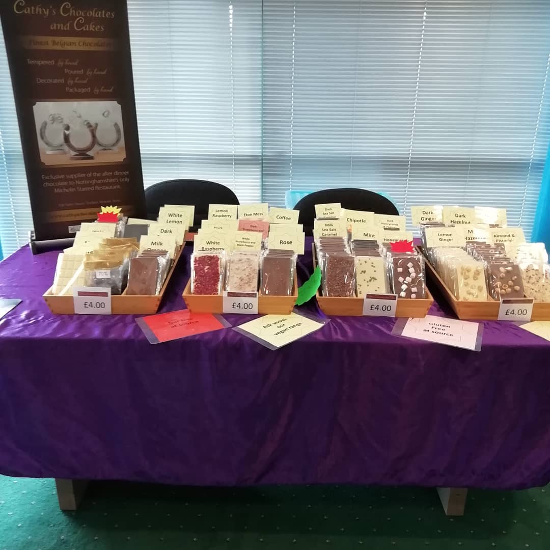 All set up for for #womeninruralenterprise in Lincoln tonight to talk about all things chocolate
#artisan #handmade #handtempered #chocolate #local #newarkontrent #notts #lincs #glutenfree #nutfree #vegan #nopalmoil #WiRE #womeninbusiness #smallandsupercharged