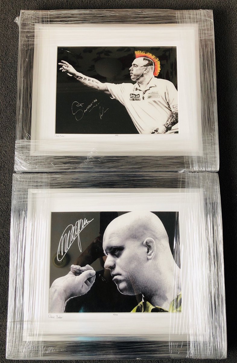 Thank you <a href="/FrameSmart/">FrameSmart</a> for professionally framing these limited edition <a href="/theartist_baker/">Christopher baker</a> prints. They look so much better now. <a href="/snakebitewright/">Peter Wright</a> <a href="/MvG180/">Michael Van Gerwen</a>