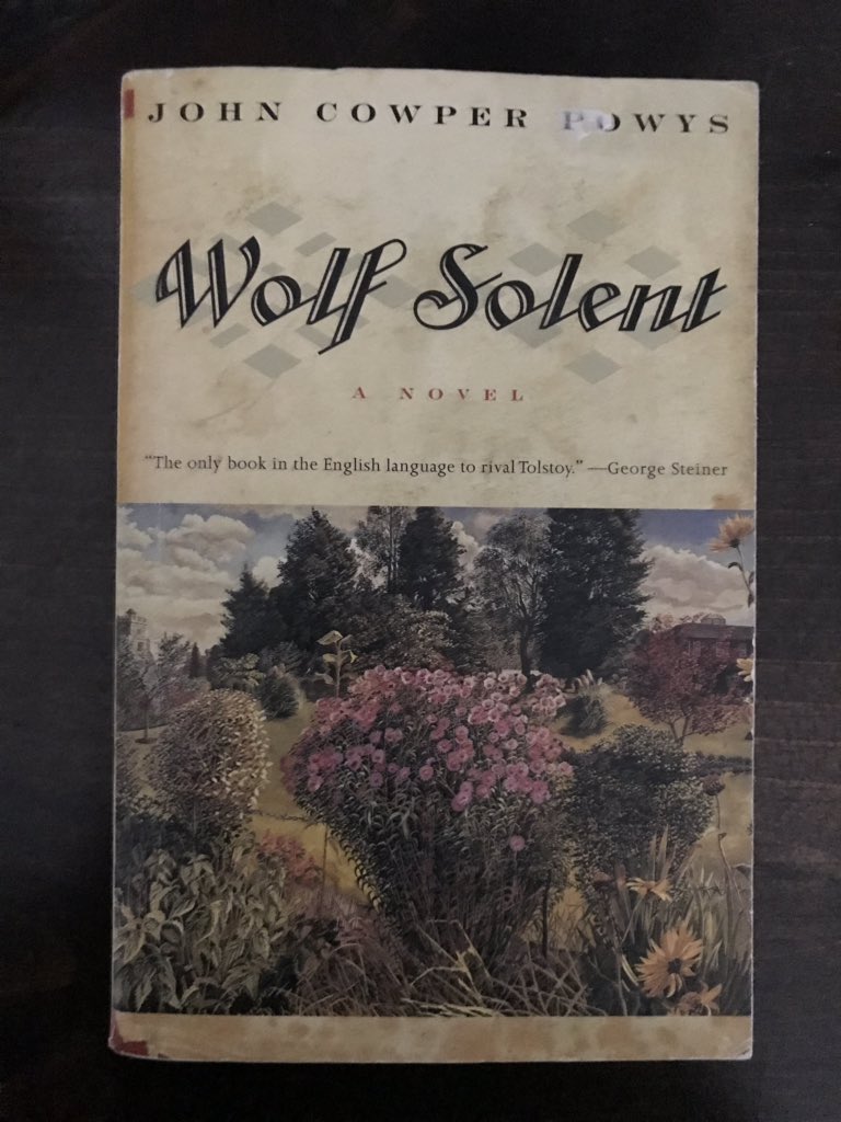 AllisonBTimmins's tweet photo. Finally arrived: #WolfSolent by #JohnCowperPowys. #IrisMurdoch gave it a nod in #TheParisReview (Issue 117) for its depiction of sensuality. #books #writers https://t.co/A9UhxO3Lsc