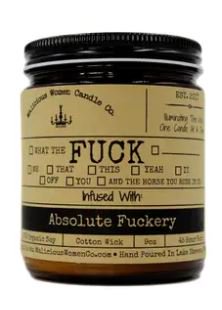 Someone needs to buy me this candle!!  If I'm not the perfect recipient of it no one is! #FuckCandle #AbsoluteFuckery

faire.com/product/p_e2ed…
