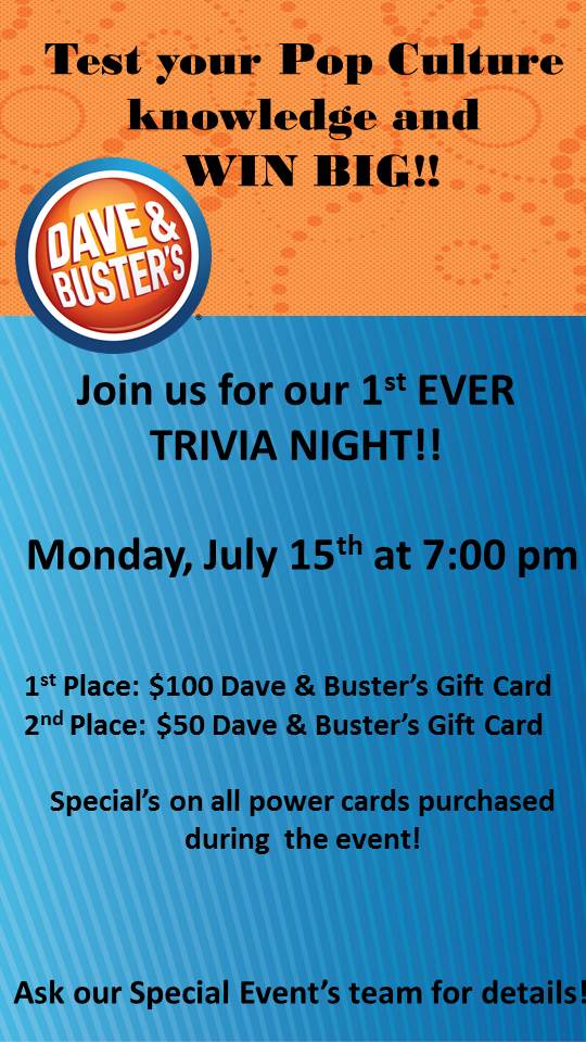 Dave & Buster's (@DnBOrlando) / X