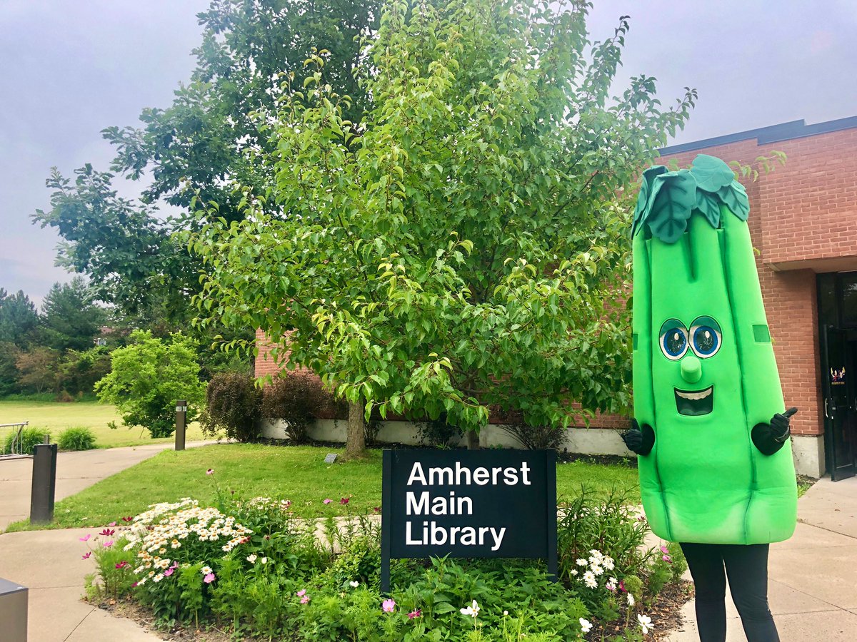 I had a great time at the <a href="/buffalolibrary/">Buffalo & Erie County Public Library</a> in Amherst today! The next stop on the #CeleryBookTour2019 is at the Crane Library on July 16 at 11am! See you there 💚