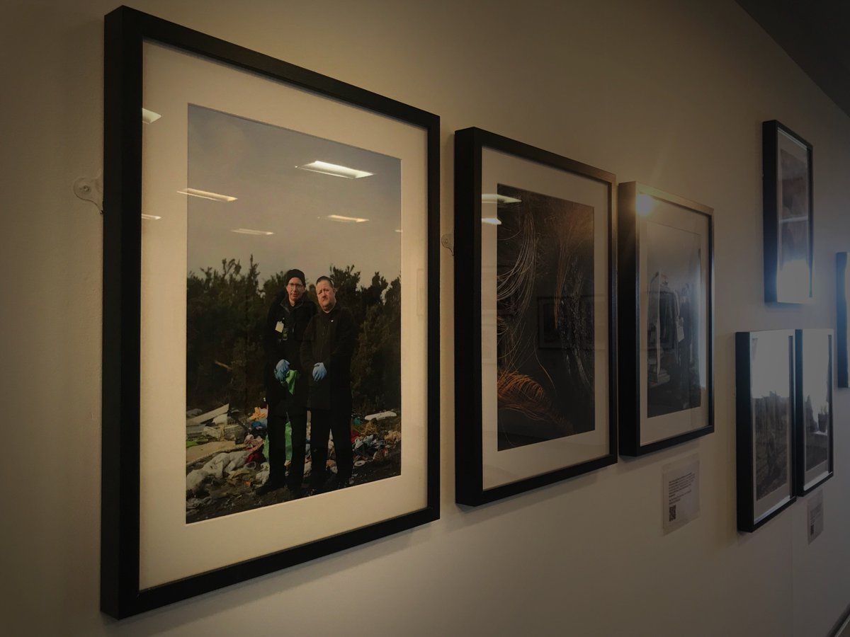 PSOSNAyrshire's tweet photo. #NorthAyrshireLALO Sergeant Peter &amp; #NACrimePrevention PC Johnson were in the Harbourside area of Irvine today &amp; took the opportunity to visit @HACIrvine &amp; view ‘Council Uncovered’ - a photography exhibition highlighting the work of @North_Ayrshire staff. #TeamNorthAyrshire https://t.co/WdjHA3I7KV