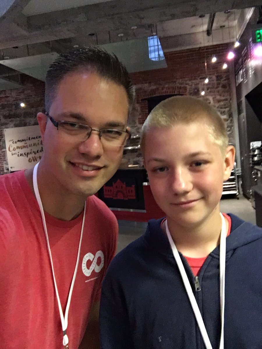 jamonholmgren's tweet image. My son Cedric has been to all 3 @ChainReactConf years!
#ChainReact2017 (left) and #ChainReact2019 (right)