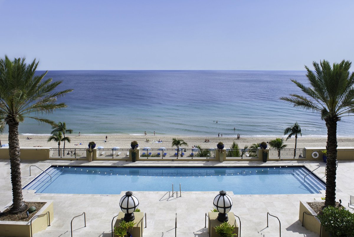 Our refreshing 5th Floor Terrace pool is the best place to cool down this Summer. Enjoy a delicious cocktail, relax with family and friends, and soak up the Florida sunshine. #StayAtlantic #NationalSwimmingPoolDay