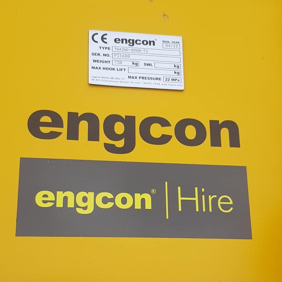 First of our #EngconHire attachments going out to MT Excavations in Hampshire. This TG42HD timber grab is handy for clearing logs and brash. Call us today on 01684 297168 for a quote. Available on S45 and S60 with or without EC-Oil. #Engcon #Tiltrotators #Attachment #Hire