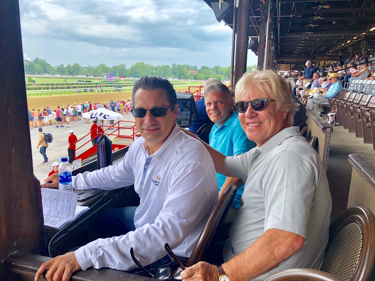 johnmac27's tweet photo. Opening Day at Saratoga! Most Gracious Thanks to Clark & Debbie Brewster! #OnTheFrontRow #RaceMeet @cbrew1 https://t.co/hhBdfI1FkC