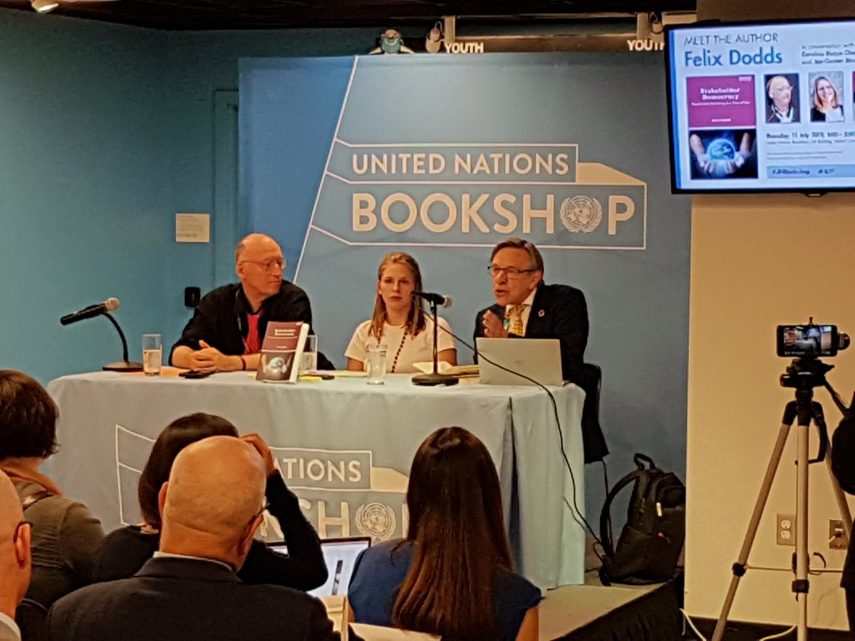 Since Rio 1992 - & before - we have explored ways for real & necessary participation in @UN processes. If you missed - or forgot - the train here is the shortcut to history: @felixdodds Stakeholder Democracy @routledgebooks at #UNBookshop #HLPF #SDGs