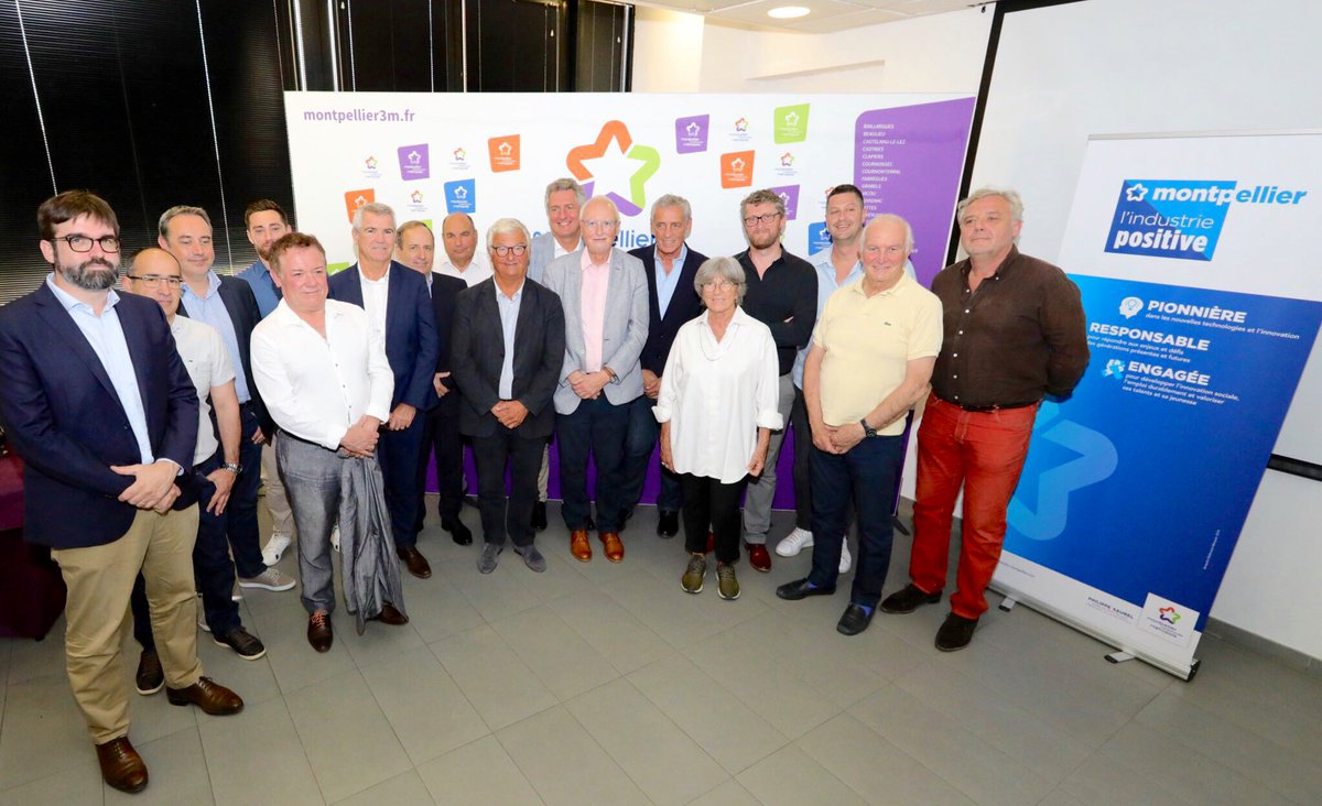 LannelongueG's tweet photo. Ambition de @Montpellier3m et @Saurel_P pour développer l’innovation de façon responsable et par un travail collaboratif avec les acteurs éco. : changer l’image et valoriser le #madeinmontpellier, accompagner une #industriepositive, favoriser intelligence collective et partage. https://t.co/LpLxu0PR6Z