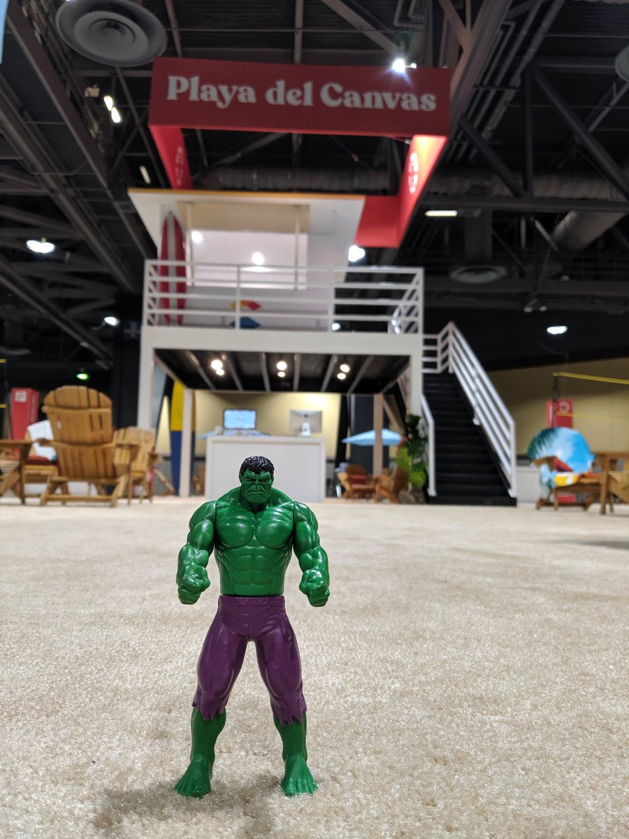 #InstCon Hulk working on tan!