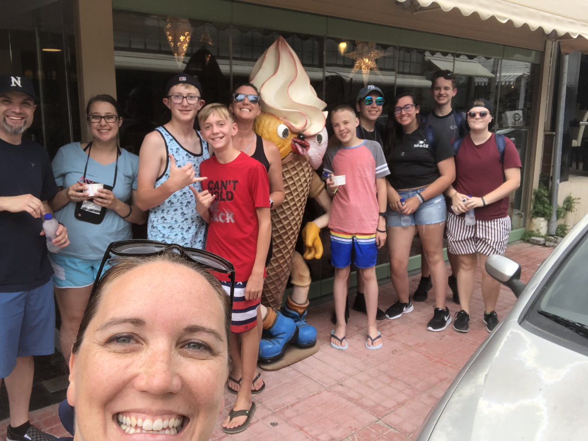 RHSCrazyEngTchr's tweet photo. Living my best life, you know just walking around Glyfada, Greece, eating gyros and ice cream and swimming in the Mediterranean! #bucketlistcheckoff https://t.co/ElTxiCwgSm