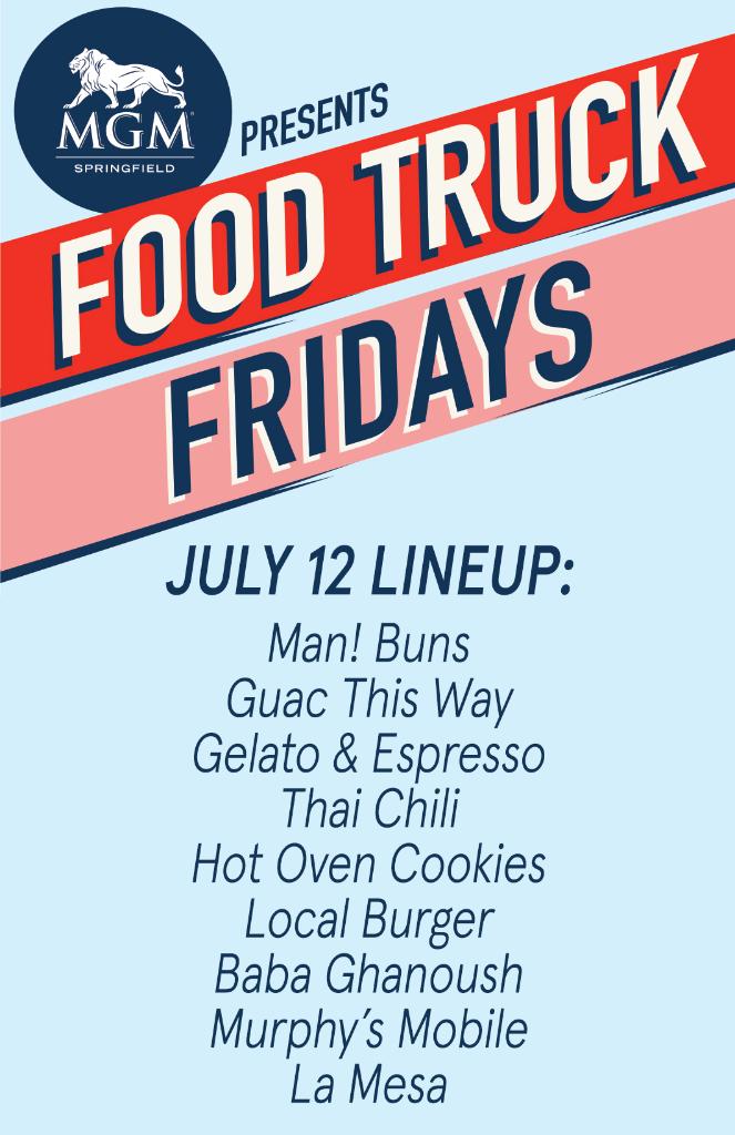 MGMSpringfield's tweet photo. Friday fare on Armory Square! Check out tomorrow's food truck lineup. Don't miss out on this truckin' good food. 11 a.m.- 2:30 p.m. https://t.co/M20ZNO6g1C https://t.co/uMfUTpxlZu
