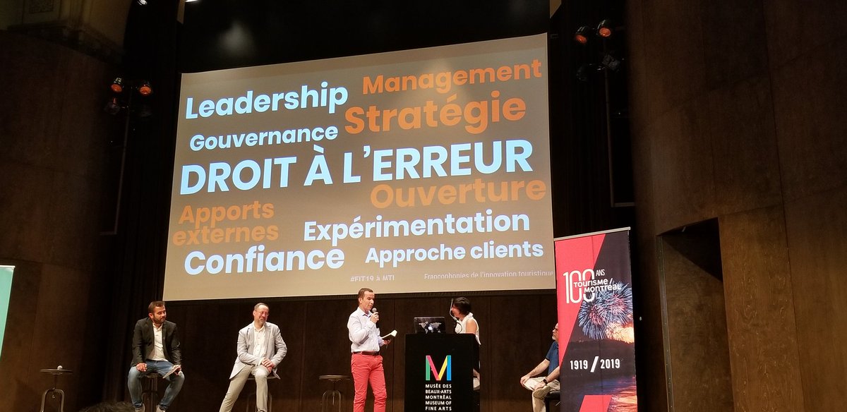 geoffroigaron's tweet photo. 10 facteurs pour l'innovation en tourisme. Surtout le Droit à l'erreur. C'est la rencontre! Écosystème de l'innovation #fit19 #tourisme https://t.co/wR4lAZeoX2