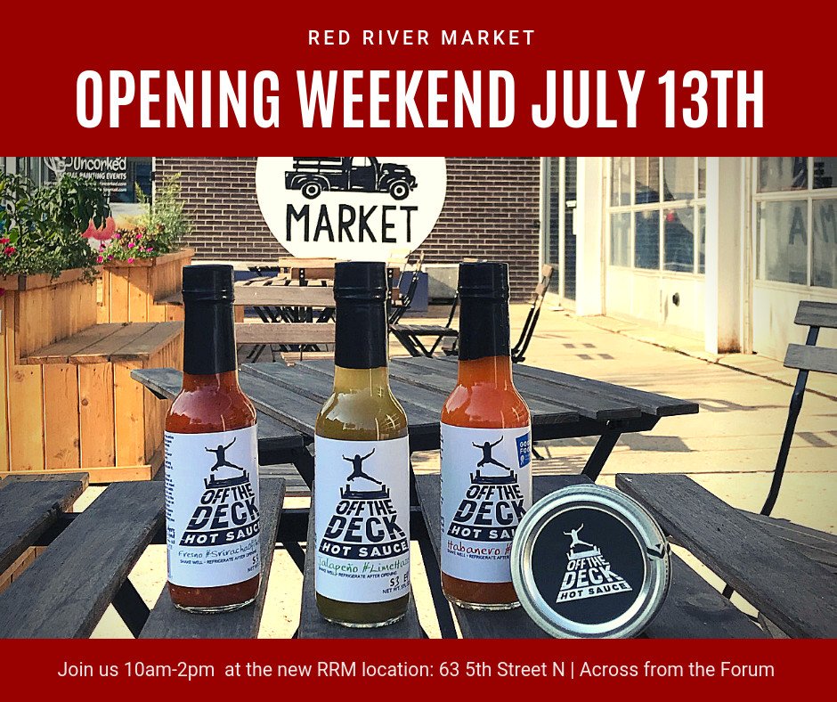 OTDHotSauce's tweet photo. New location, same amazing hot sauce. Come on out to the Red River Market this Saturday from 10a-2p, you have been missed. #farmtobottle #local #makehotsaucenotwar #yummy #fermented https://t.co/PpBUKohciH