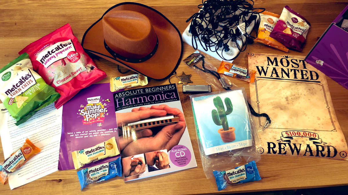 SuzyPelta's tweet photo. Huge thanks to @MetcalfesSkinny for sending me this incredible ‘Snack Stash’ that will keep me and my children occupied this Summer to #makesummerpop and banish Summer boredom! 

I’m especially taken with the harmonica and I think I may have found my calling 😁 #gifted https://t.co/eloWJHlyRJ