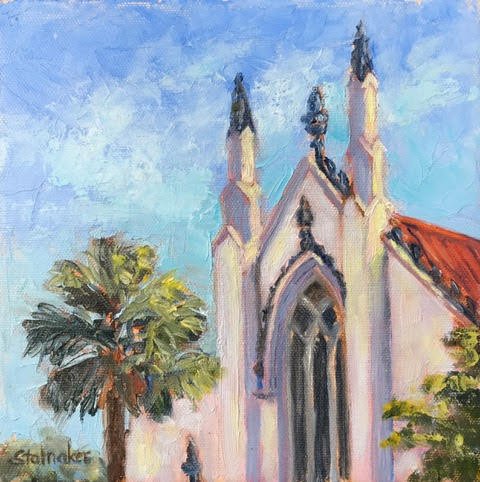 martingallery's tweet photo. New paintings of the Holy City by Sheryl Stalnaker 💙 #holycity #churchsteeples #charleston #chucktown #chsart #charlestonartist #charlestongalleries https://t.co/PhvlvDJ2yM