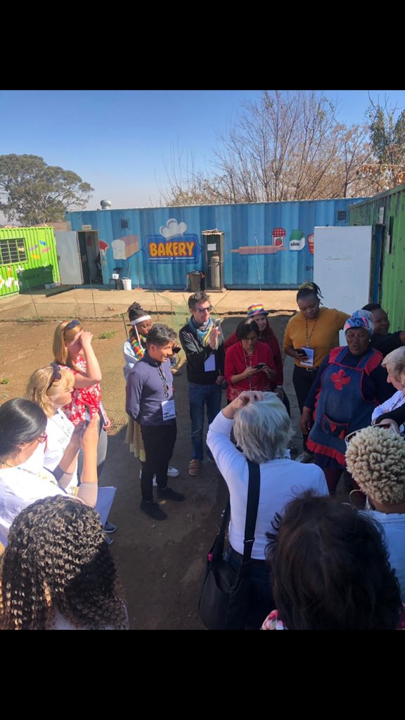 cotlands's tweet photo. #Itlaconf2019 delegates visiting one of our mobile toy libraries in Isanokhanyo Community Centre in Kliptown. @ITLAinfo #tlasa #toylibraryconference https://t.co/s4tRlM3YxP