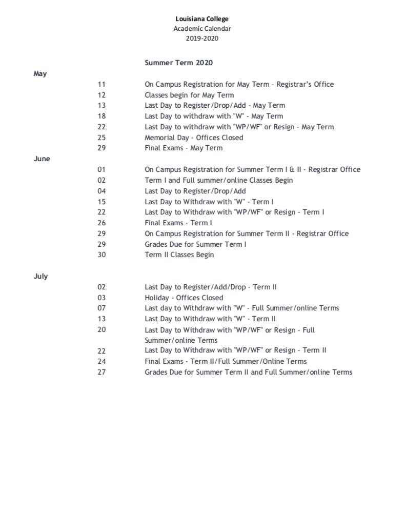 kayrenbail's tweet photo. Here is the Academic Calendar for the 2019-2020 school year!
@LA_College @LCAdmissions
#LCWildcat
#LACollege
#Classof2023 https://t.co/mRPw4Ch2c8