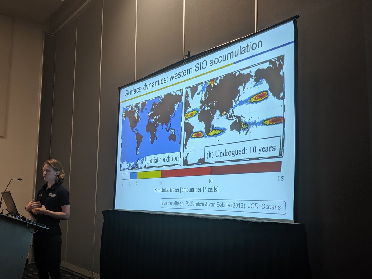 jesskolbusz's tweet image. Next in our team is Mirjam van der Mheen simulating the #garbagepatch dynamics in the #IndianOcean @OIpostgrads @UWAresearch #IUGG2019