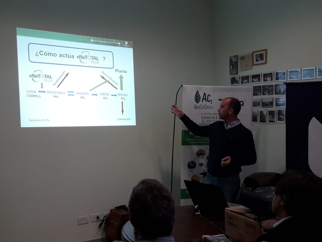 ProfertilAgro's tweet photo. Hoy por la mañana se realizó presentación de eNeTOTAL PLUS a cargo Ing @fedemoriones de I+D Profertil donde también se realizó la presentación del programa #NUVI nutrición vegetal inteligente en Todo Agro #GralRoca
#todoagro #nutricionvegetal #argentina #enetotalplus https://t.co/K3yhBGzF95