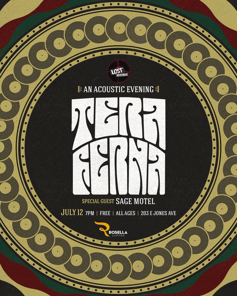 UPDATE! FREE Acoustic show tomorrow at @rosellacoffeeco with @sagemotelbandtx. Excited to play here for our first time! Come chill at 7 and get your weekend started for free with along with some caffeine, drank, and music!