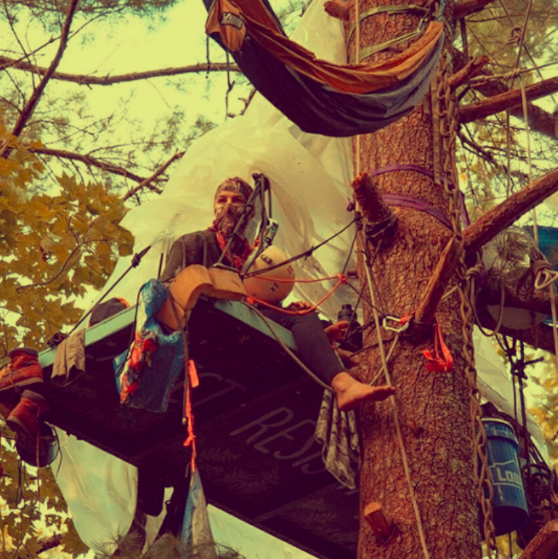 ForTheWild_'s tweet photo. Since Feb. #pipeline fighters with @stopthemvp have been #treesitting in the #JeffersonNationalForest, at the site where #MountainValleyPipeline, intends to drill through the mountain and beneath the #AppalachianTrail. Support the resistance: https://t.co/oTgO2OXUnK https://t.co/uisIG56gUf