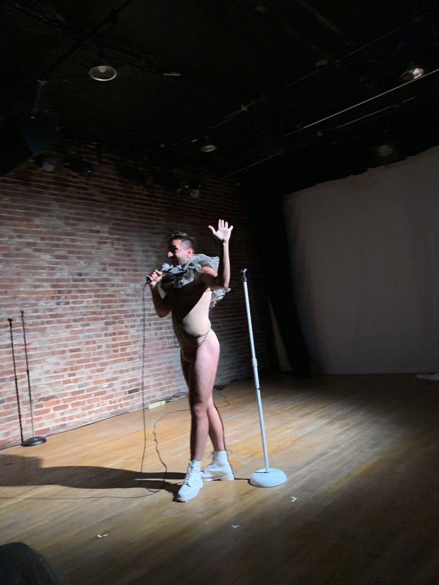 VitalJoint's tweet photo. Night 1 of Interrobang at The Brick was a hit! We loved getting weird with everyone last night!! 🎭 #brick #theatre #festival #art https://t.co/eUfltrPNPg